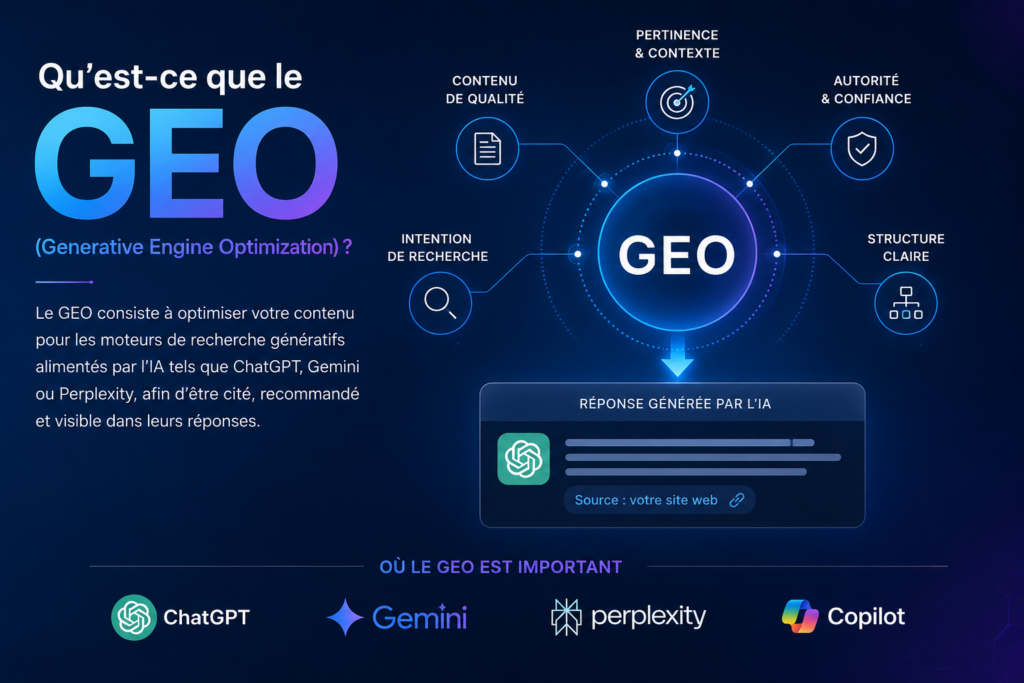 Qu'est-ce que le GEO