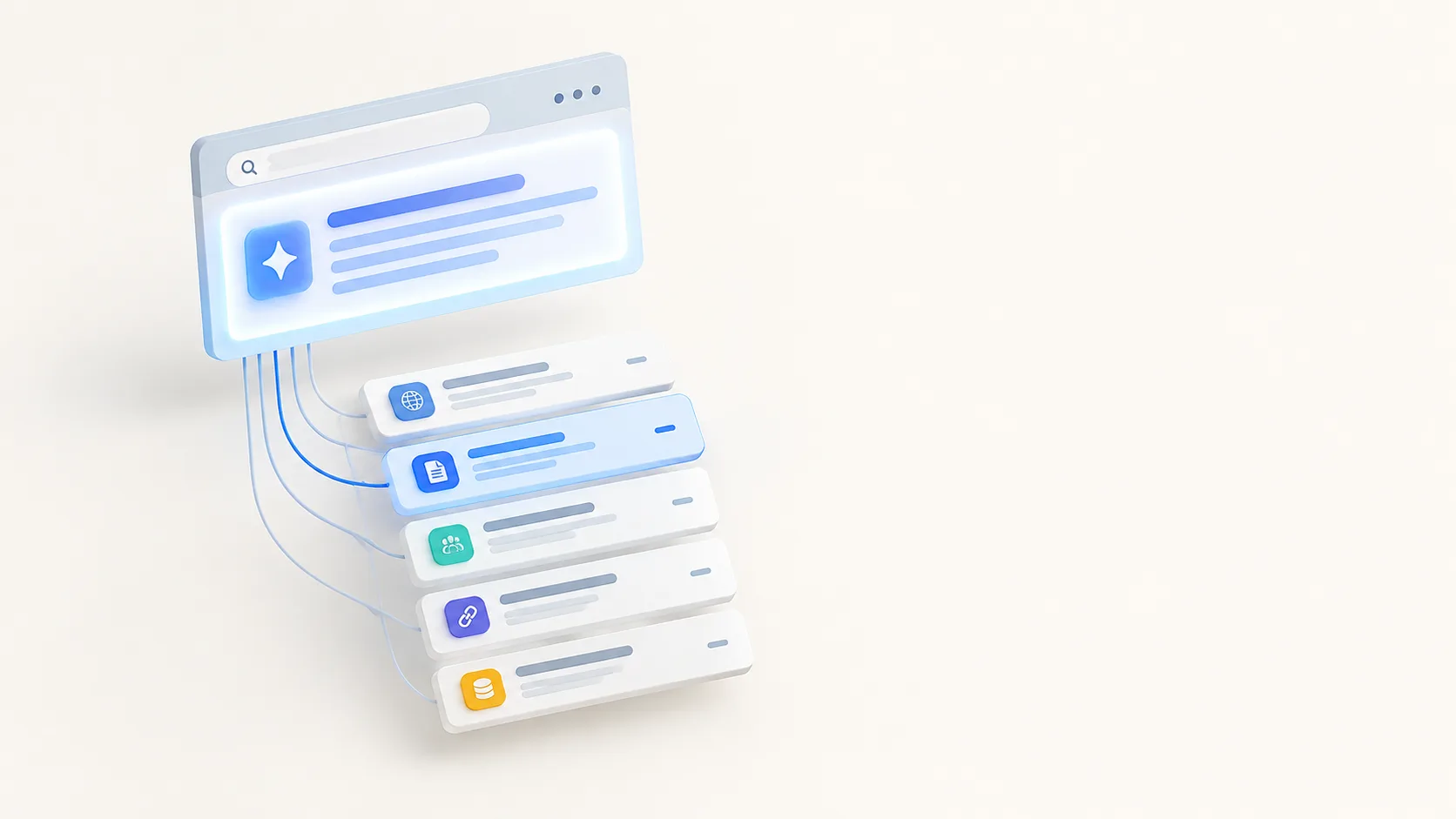 Google AI Overview : encart IA en haut des résultats, relié à plusieurs pages sources citées